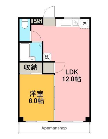 ラビットハウスタートル1号(1LDK/1階)の間取り写真