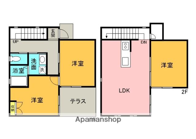 東海道本線 沼津駅 徒歩17分 2階建 築18年(3LDK)の間取り写真