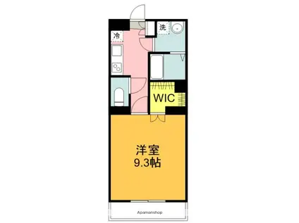 プライムコートΑ(1K/5階)の間取り写真