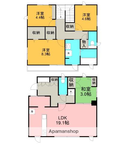青野戸建(4LDK/1階)の間取り写真