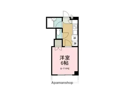 フジハイムⅢ(1K/2階)の間取り写真