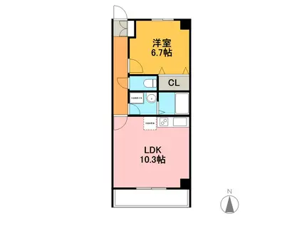 コルディエラ(1LDK/7階)の間取り写真