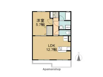 アクエリアス ステージ(1LDK/3階)の間取り写真