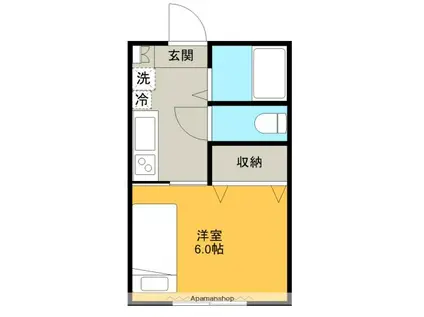 Mハイツ(1K/2階)の間取り写真