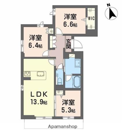 LIEN(3LDK/1階)の間取り写真