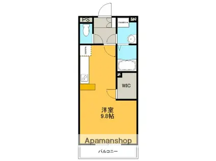 千寿MK(ワンルーム/4階)の間取り写真