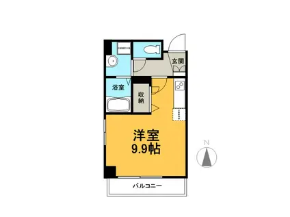 アビターレ平町(ワンルーム/6階)の間取り写真