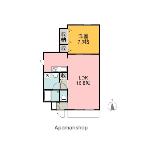 コートヴィラ(1LDK/1階)の間取り写真