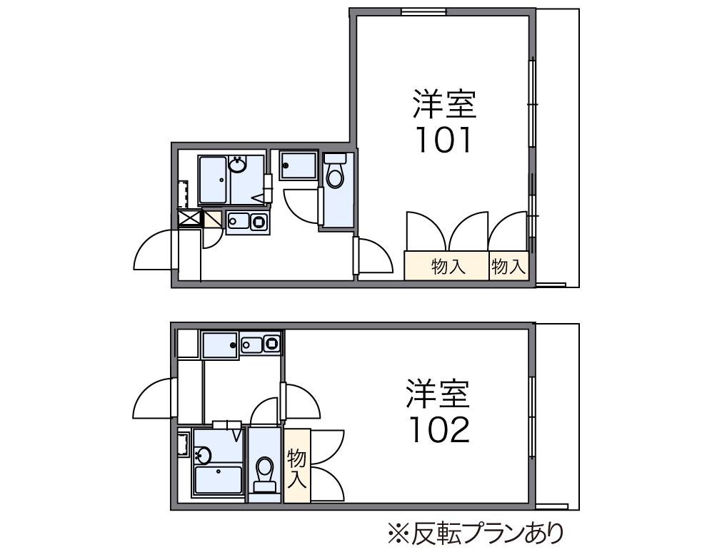 レオパレスプリマベーラ(1K/2階)の間取り写真