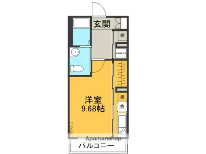 藤ビル(ワンルーム/3階)の間取り写真