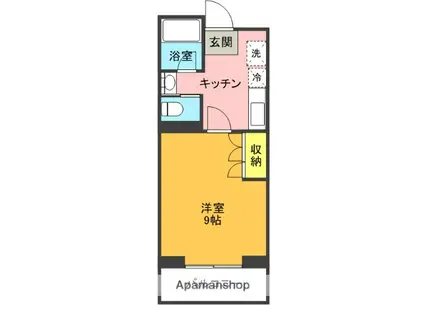 小坂マンション(1K/3階)の間取り写真