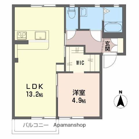 フォーレスENDO(1LDK/2階)の間取り写真