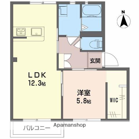 フォーレスENDO(2DK/2階)の間取り写真