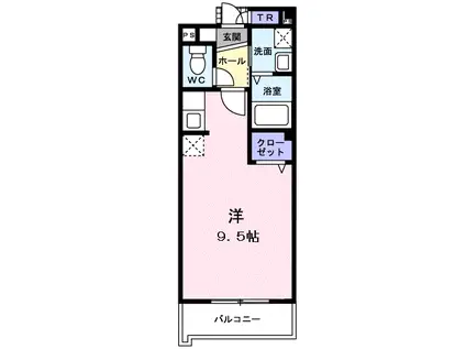 フラン淀川(ワンルーム/2階)の間取り写真