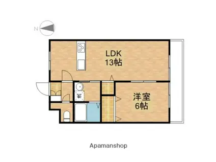 アラカルトⅡ(1LDK/2階)の間取り写真