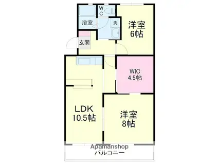 グランデ(2SLDK/3階)の間取り写真