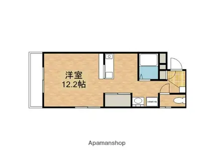 サンライフ鴨江(1K/1階)の間取り写真