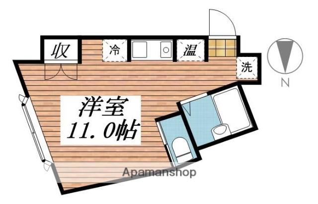 ビューティーライフビル(ワンルーム/4階)の間取り写真