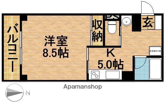 アベニュー山下(1K/2階)の間取り写真