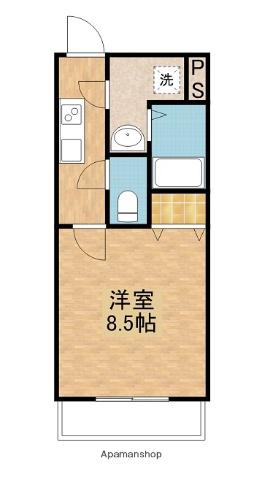 遠州鉄道 曳馬駅 徒歩18分 3階建 築20年(1K/1階)の間取り写真
