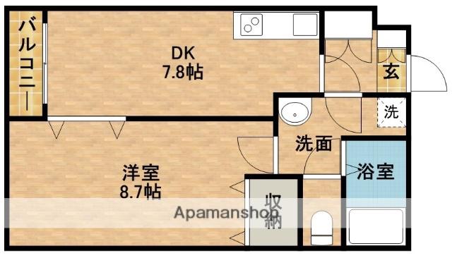 LAUREL COURT 田町(1DK/7階)の間取り写真