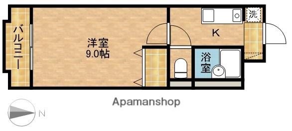 サンセゾンノーブル(1K/2階)の間取り写真