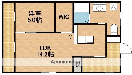 ライフコア(1LDK/2階)の間取り写真