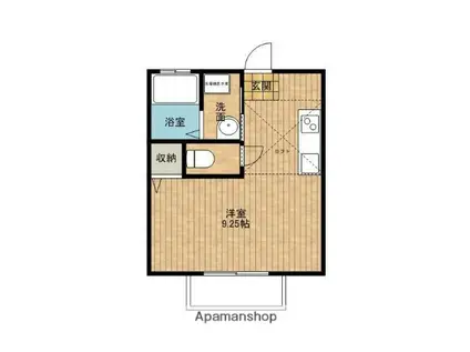 AP STABLE Ⅱ(ワンルーム/2階)の間取り写真