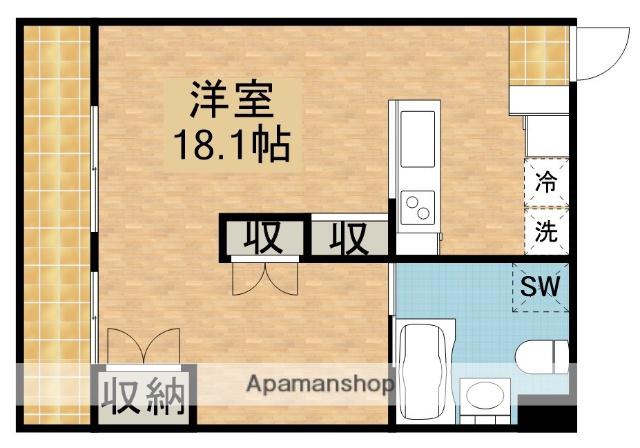 アルコ12(ワンルーム/3階)の間取り写真