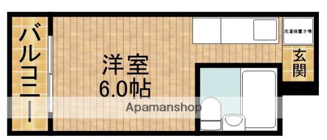 城北シティハイツ(ワンルーム/2階)の間取り写真