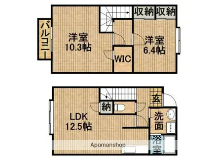 ブリエDU(2LDK)の間取り写真