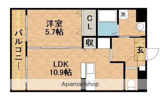 エスペランサ(1LDK/1階)の間取り写真