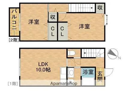 SURPLUSミニオン(2LDK)の間取り写真