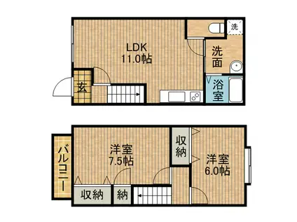 エスペランサ(2LDK)の間取り写真