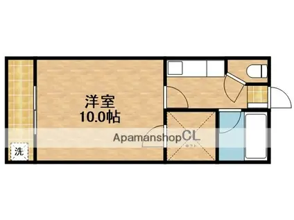 セザンヌ大知波(1K/2階)の間取り写真