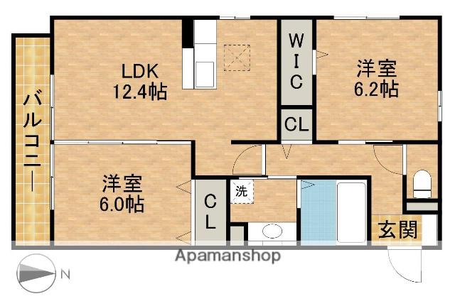 RELACHE(2LDK/2階)の間取り写真