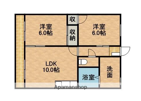 ミッキー(2LDK/2階)の間取り写真