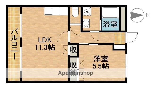 ルナ・エスペランサⅠ(1LDK/2階)の間取り写真