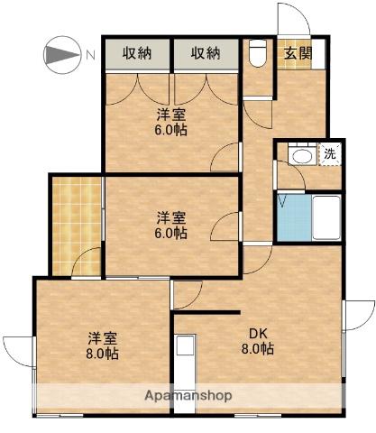 REGART佐鳴台(3DK/2階)の間取り写真