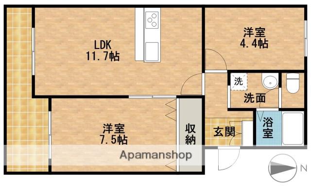 サンテラス大村Ⅰ(2LDK/3階)の間取り写真