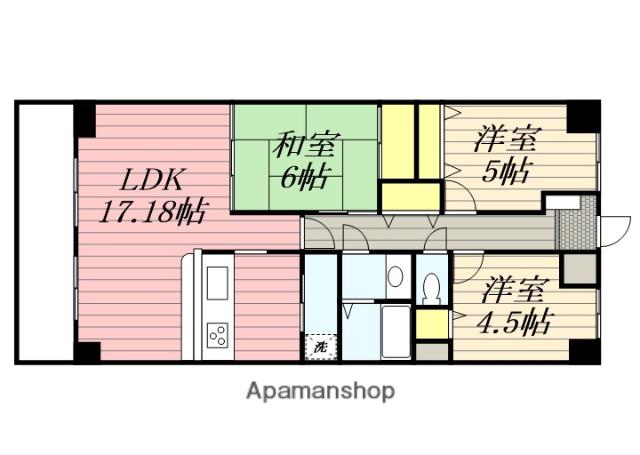 リアライズ城北(3LDK/3階)の間取り写真