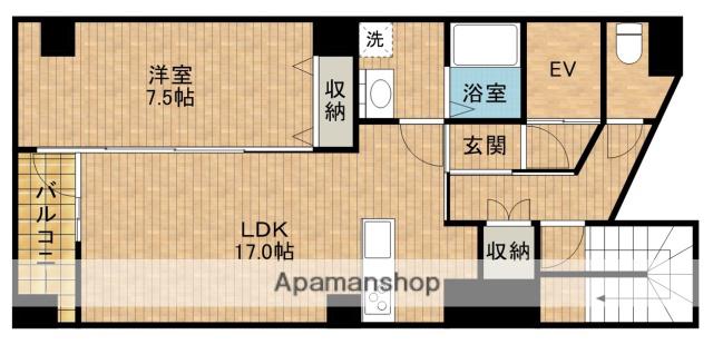 BB BLDG(1LDK/3階)の間取り写真