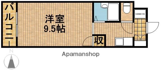 アップル第3マンション(1K/5階)の間取り写真