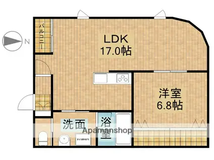 レフィーズ(1LDK/1階)の間取り写真