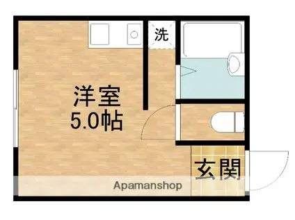 JULY相生(ワンルーム/1階)の間取り写真