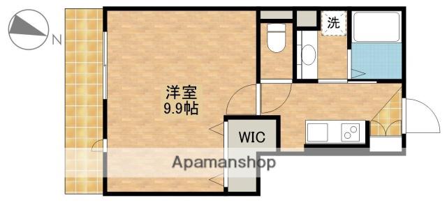 東海道本線 浜松駅 バス乗車時間:45分 三方原バス停で下車 徒歩6分 3階建 築3年(1K/1階)の間取り写真