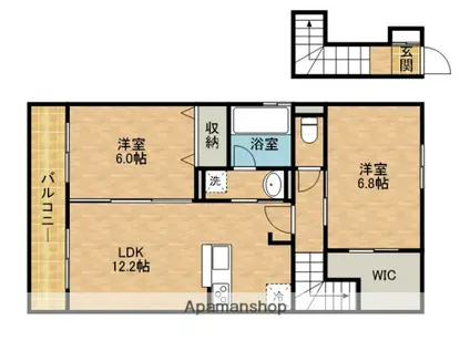 コンタドールN(2LDK/2階)の間取り写真