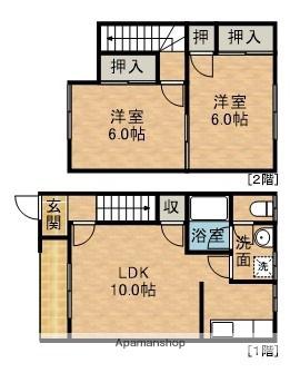 ベルハイムC・D・E(2LDK)の間取り写真