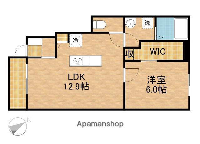 フィナンシェ(1LDK/1階)の間取り写真