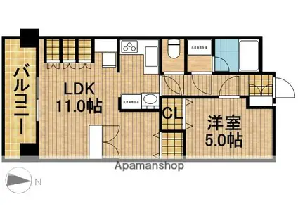 アルコ Ⅴ(1LDK/7階)の間取り写真